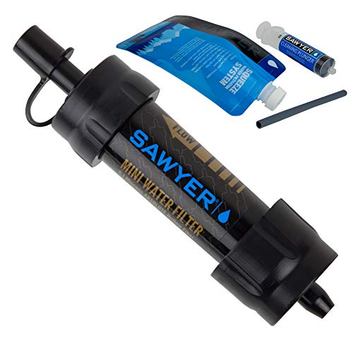 Sawyer Products Mini Water Filtration System + Permethrin Insect Repellent for Clothing, Gear & Tents, 24-Ounce + Premium Insect Repellent with 20% Picaridin, Pump Spray, 4-Ounce