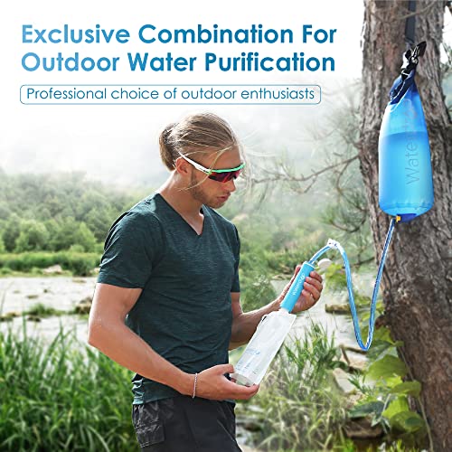 Waterdrop Water Filter Straw, Water Purifier Survival for Camping, Travel, Backpacking and Emergency Preparedness, Water Filtration System Survival, 1 Pack