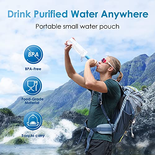 Waterdrop Water Filter Straw, Water Purifier Survival for Camping, Travel, Backpacking and Emergency Preparedness, Water Filtration System Survival, 1 Pack