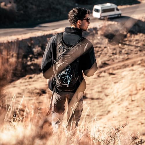 Everfun Hydration Backpack 18L with Water Bladder 2L Hiking Water Backpack Women Men Hydration Pack Insulated Lightweight Day Hydropack with Storage for Hiking, Biking, Running, Festival